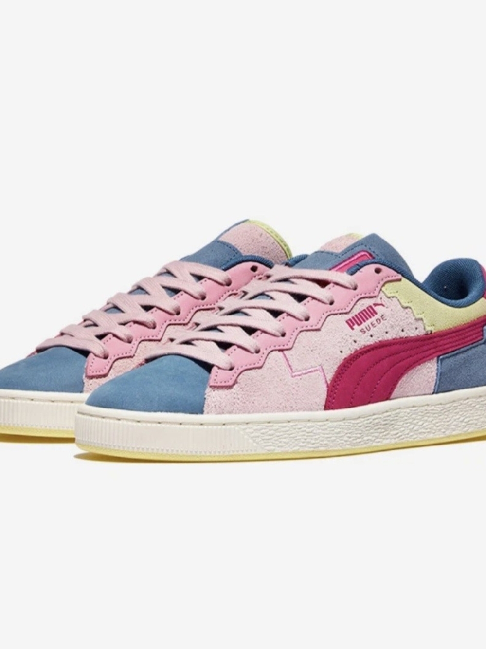 BNWT PUMA x Netflix Squid Game Suede Sneakers Multicolor Men 8.5 Women 10 Pop - Picture 3 of 16